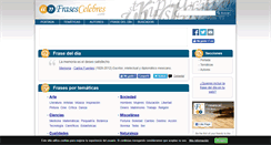Desktop Screenshot of frasescelebres.com